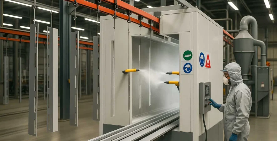 خط رنگ الکترو استاتیک